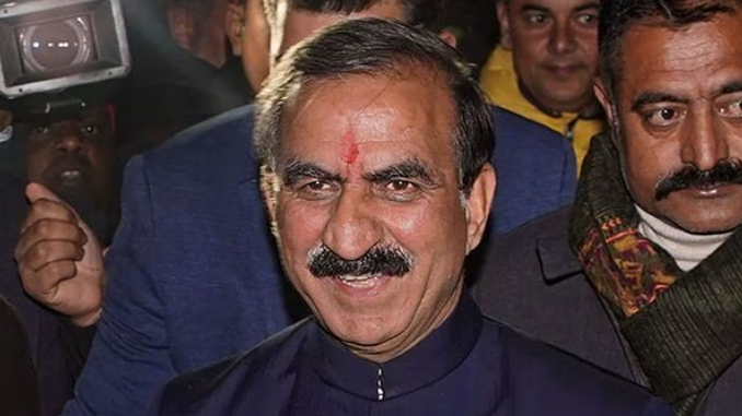 हिमाचल प्रदेश के मुख्यमंत्री सुखविंदर सुक्खू